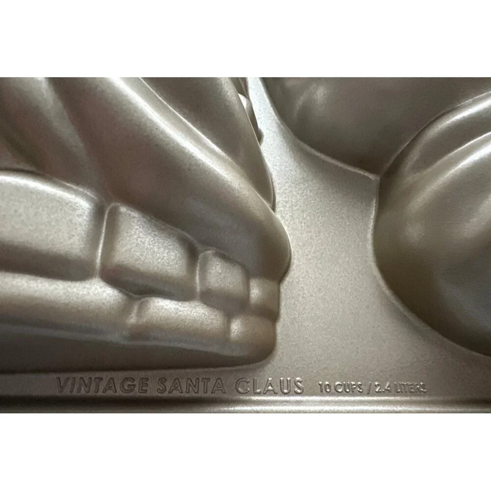 William-Sonoma SANTA CLAUS 3-D Cake Pan Mold Nordic Ware Odin 10 Cup Vintage